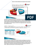 PepsiCo's comparative analysis and advantages over competitors in the carbonated soft drinks industry