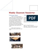 Classroom Newsletter