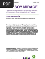 The Soy Mirage: The Limits of Corporate Social Responsibility - The Case of The Company Desarrollo Agrícola Del Paraguay