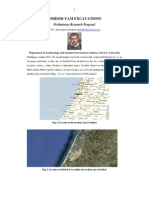 Ashdod-Yam Excavations: Preliminary Research Proposal