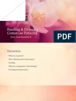 Feeding & Dressing Comatose Patients: Barte, Anne Bernadette B