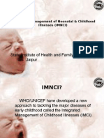 State Institute of Health and Family Welfare, Jaipur: Integrated Management of Neonatal & Childhood Illnesses (IMNCI)