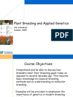 History and key developments in plant breeding from ancient times to modern biotechnology