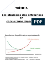 2.Les stratégies des entreprises 2007-8