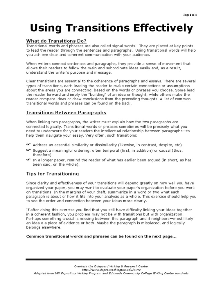 Essay transitions pdf image