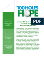 100 Holes For Hope Flyer