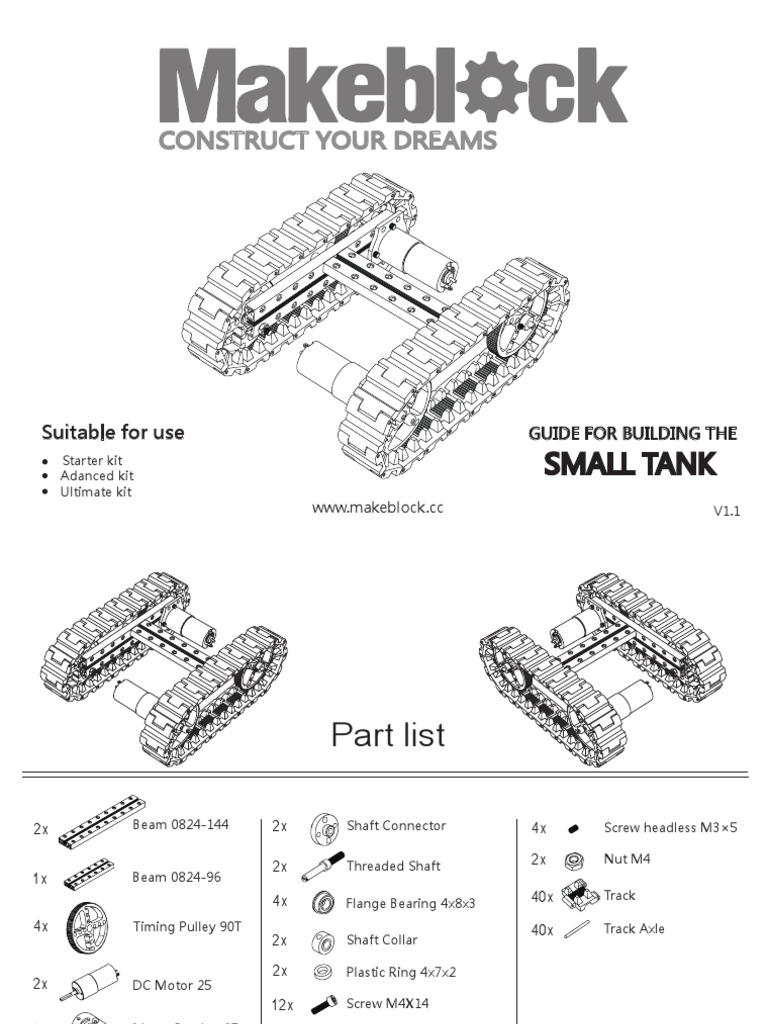 Makeblock Small Tank PDF