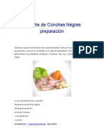 Preparacion de Cebiche de Conchas Negras