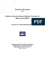 Chemical Analysis During EDTA Activity