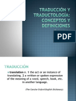 Traducción y Traductología 1