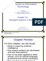 To Information Technology: Intelligent Systems in Business
