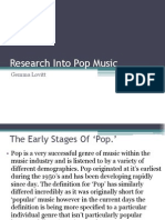 Research Into Pop Music