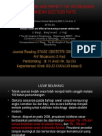 Analyze Cause and Effect of Increasing Cesarean Section