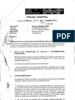 Formalidad para La Inscripción de Transferencia Vehicular