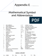 Appendix E - Mathematical Symbol