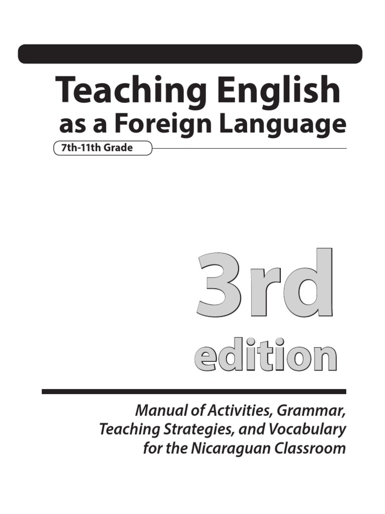 TEFL Manual 3rd Edition PDF Educational Assessment Lesson Plan