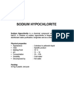 Sodium Hypochlorite: Sodium Hypochlorite Is A Chemical Compound With The Formula