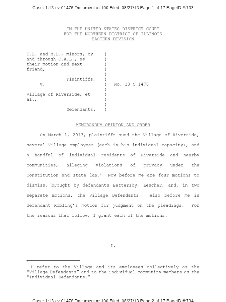 Judge's Ruling PDF Complaint Qualified Immunity