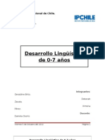 Desarrollo Lingüístico de 0-7 años