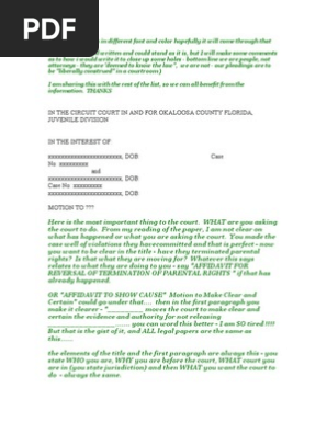 Writing Sui Juris Affidavit