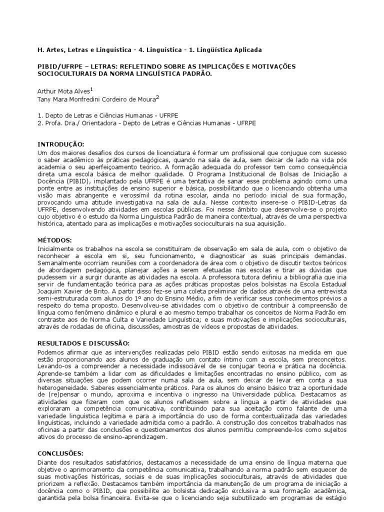 Norma Padro E Variao Lingustica Estratgia Concursos