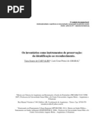 Inventário como instrumento de preservação