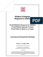 Respond to Wildfire - Learning and Assessment Strategy