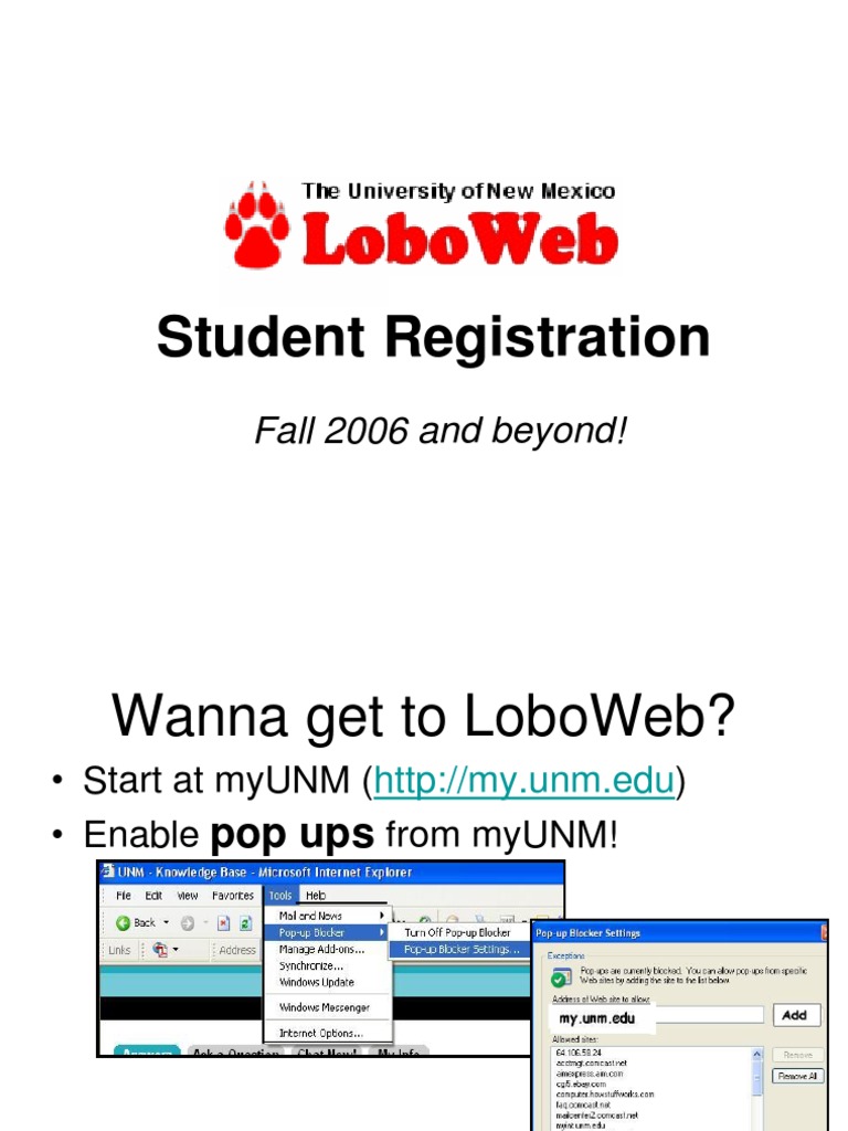 UNM Student Registration Guide 2023 | PDF