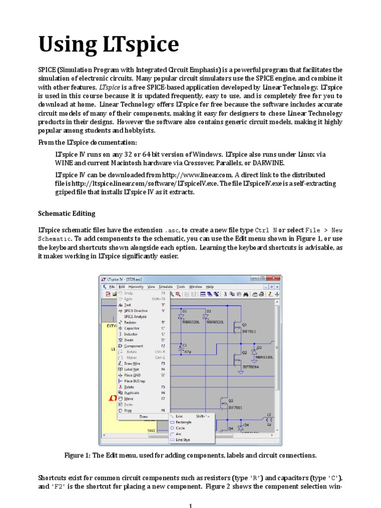 Ltspice Guide For Beginners PDF Spice Electrical Network