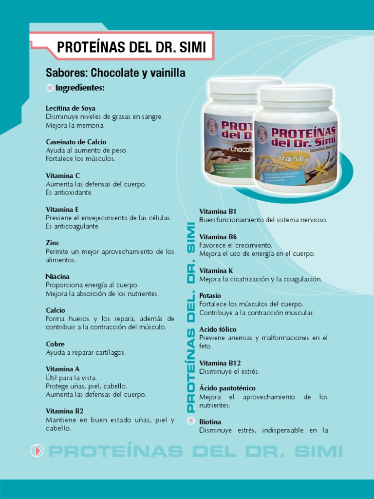 Beneficios de las Protenas Dr. Simi | PDF | Salud y bienestar