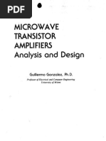 Microwave Transistor Amplifiers - Analysis and Design - G. Gonzalez (PTC, 1984) WW