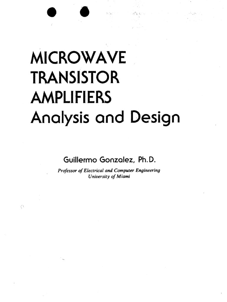 Microwave Transistor Amplifiers - Analysis and Design - G