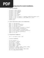 Preparing Linux For Oracle Installation