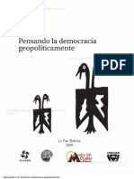 Pensando La Democracia Geopol Ticamente Portada