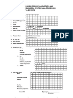 Formulir Daftar Ulang