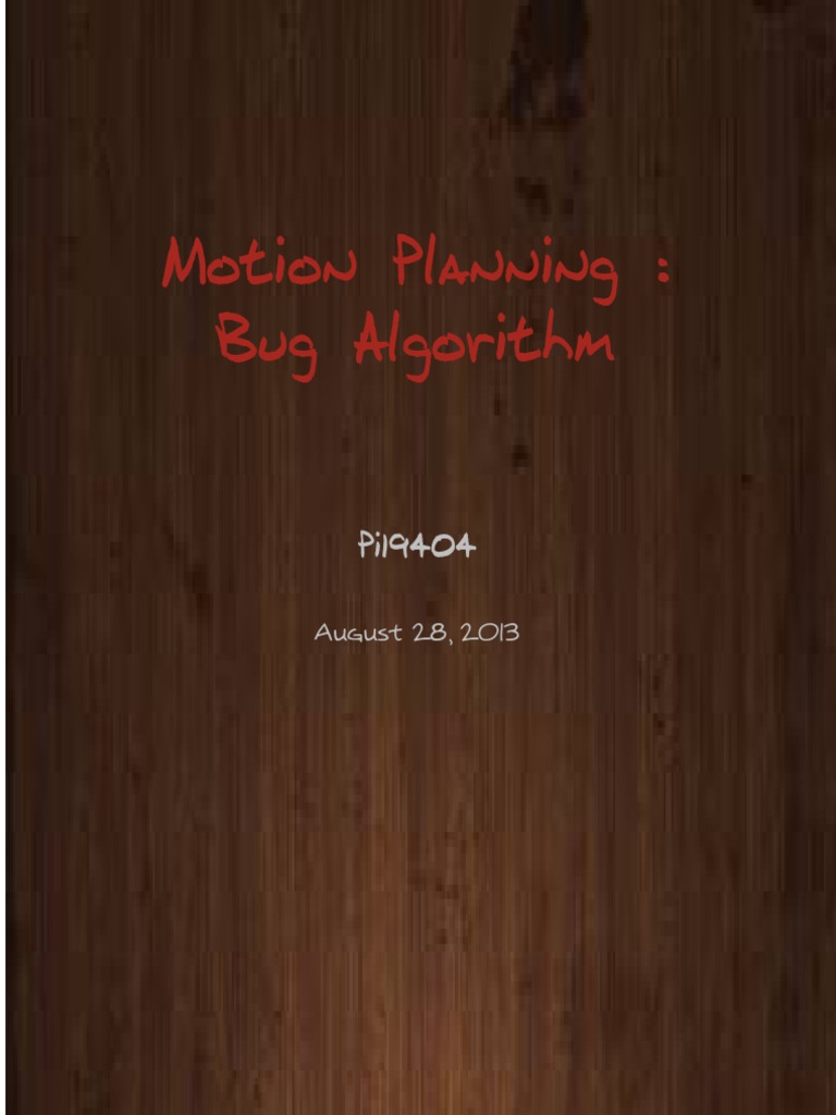 Robotics: Bug Algorithm Simulation | PDF | Simulation | Applied Mathematics