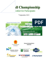 2013 Football Championship Booklet