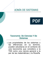 Taxonomía de Sistemas