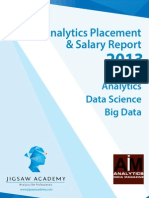 Analytics Placement and Salary Report 2013 