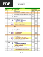 Calendar - Ccna 120g Icnd v1.1