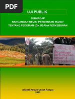 Download Uji Publik Terhadap Rancangan Revisi Permentan 262007 Tentang Pemberian Izin Usaha Perkebunan by Grahat Nagara SN163692476 doc pdf