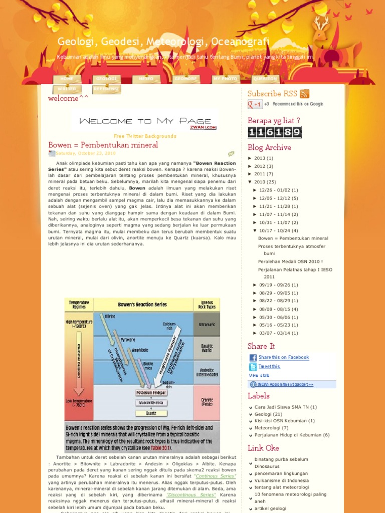 Geologi, Geodesi, Meteorologi, Oceanografi_ Bowen 