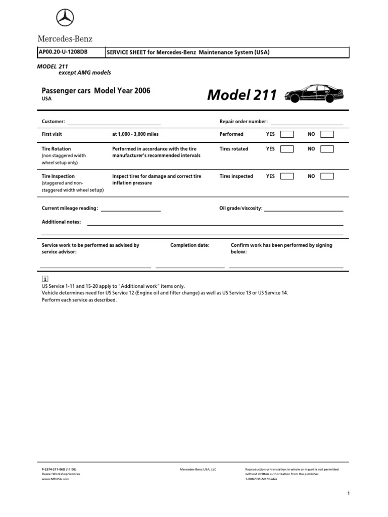 W211 SERVICE MANUAL visual data 2