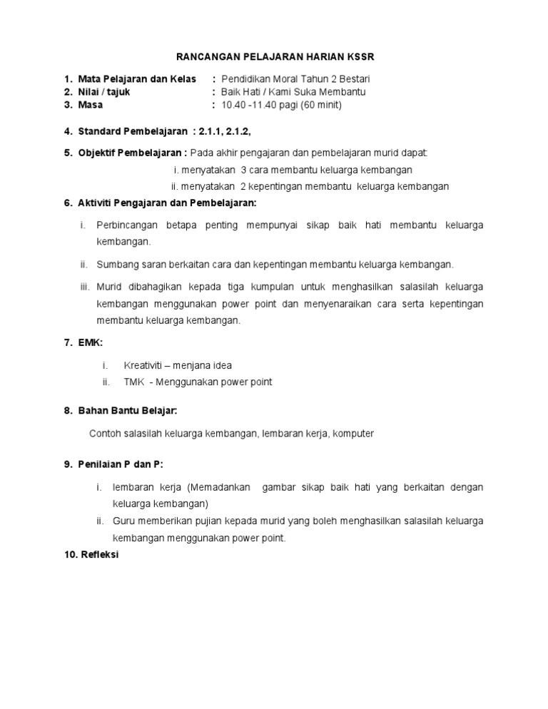 Rph Moral Tahun 3 Kssr