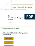 Bab 1 the Nature of Management Control Systems