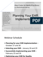 EHR Planning Your EHR Implementation