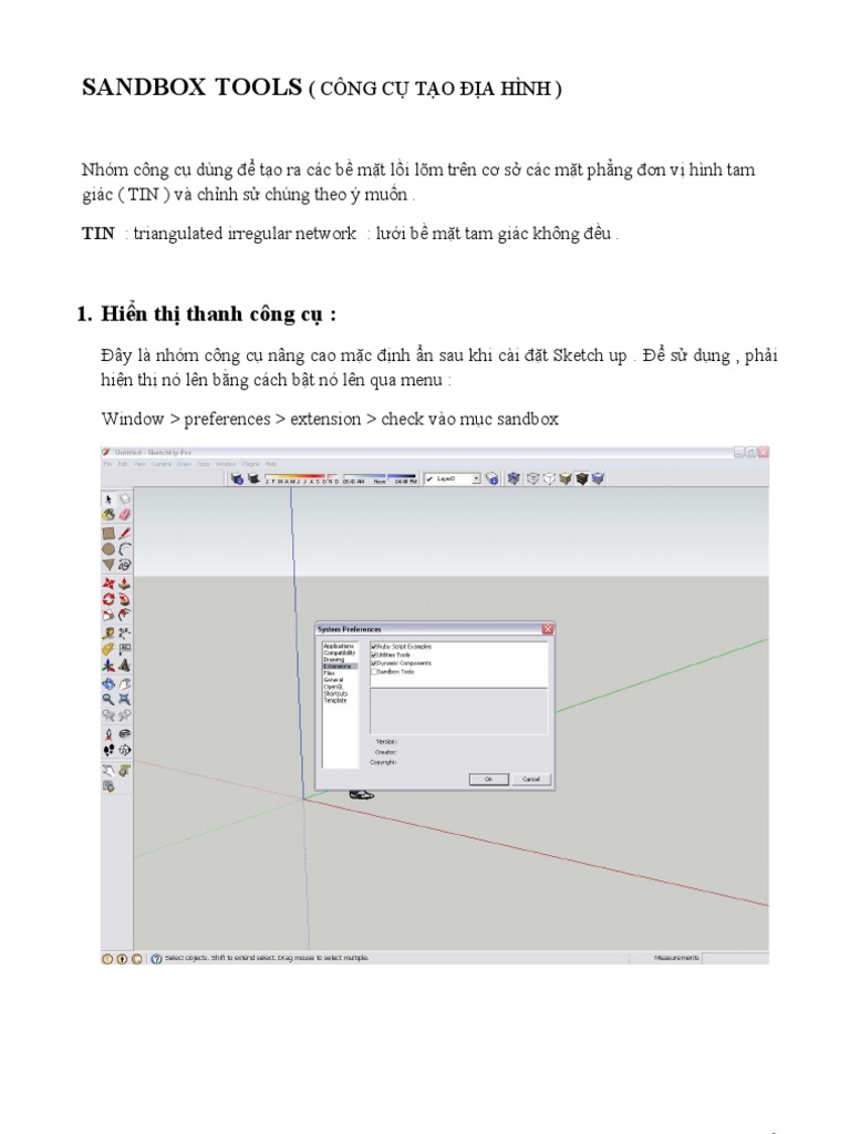 SketchUp Sandbox Tools