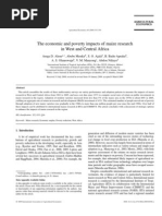 The Economic and Poverty Impacts of Maize Research in West and Central Africa