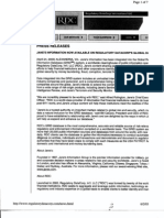 T4 B19 Witness File - Private Banks FDR - Entire Contents - Press Releases and Reports - 1st Pgs Scanned For Reference - Fair Use 705