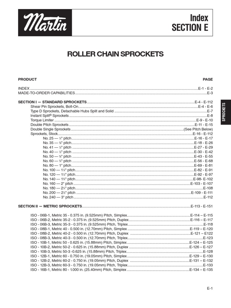 Roller Chain Sprockets Clutch Horsepower